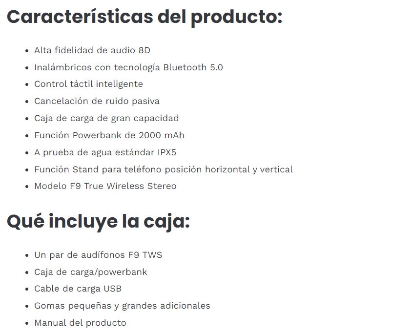 Audífonos F9 Edición Extrema